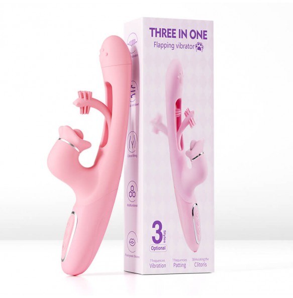 MizzZee - Bunny Slap Vibrator Wand (Chargeable - Pink)